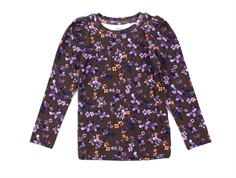 Name It chocolate plum floral top